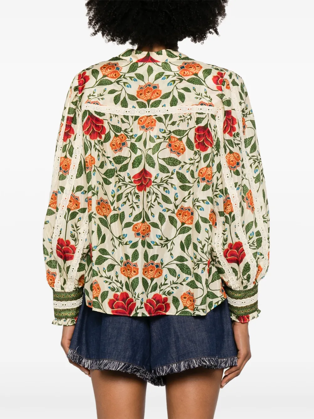 Shop Farm Rio Garden Tapestry Blouse In Grün