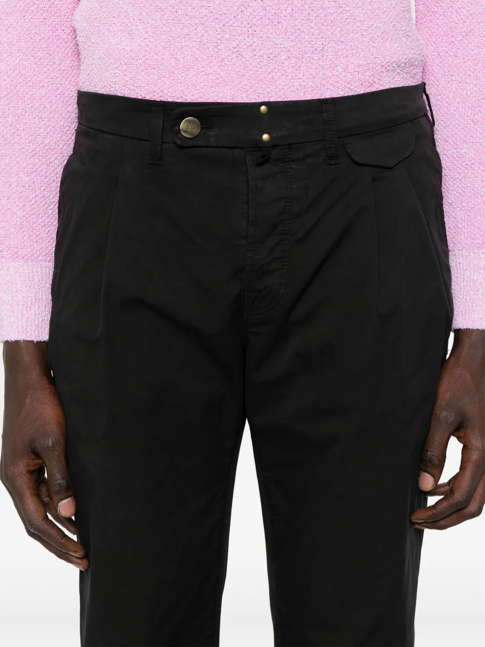 Incotex Straight broek Zwart