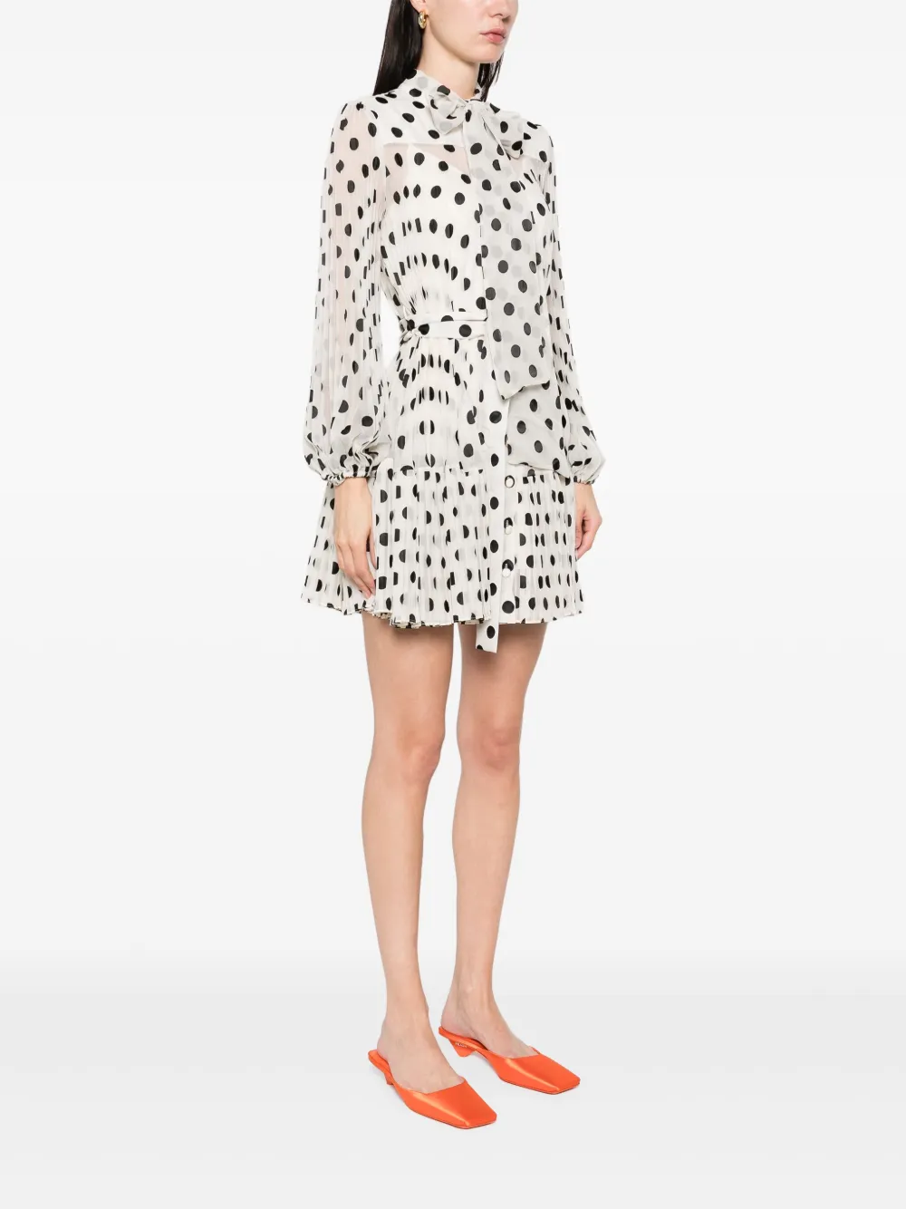 ZIMMERMANN Mini-jurk met strik Beige