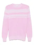Malo stripe-detailed sweater - Pink