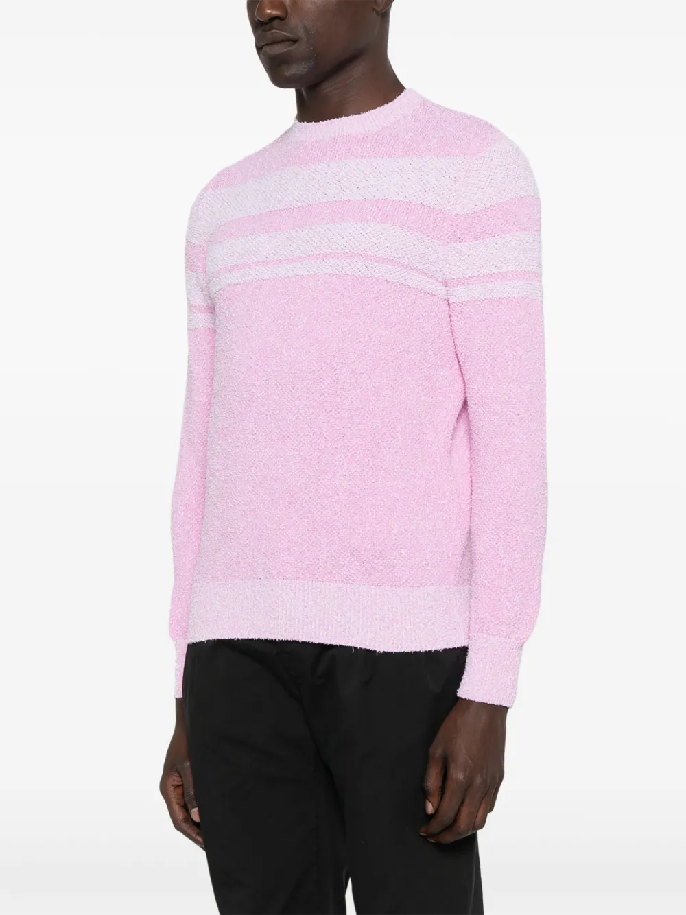 Malo Trui met streepdetail Roze