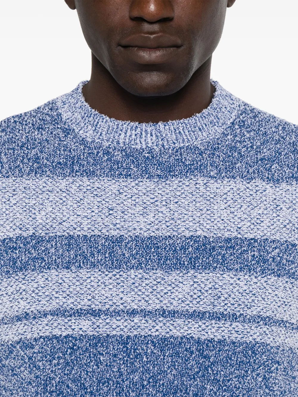 Malo Trui met streepdetail Blauw