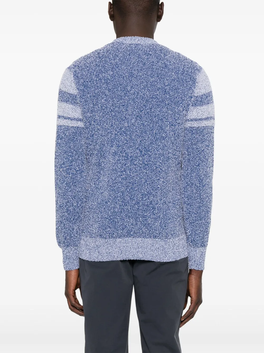 Malo Trui met streepdetail Blauw