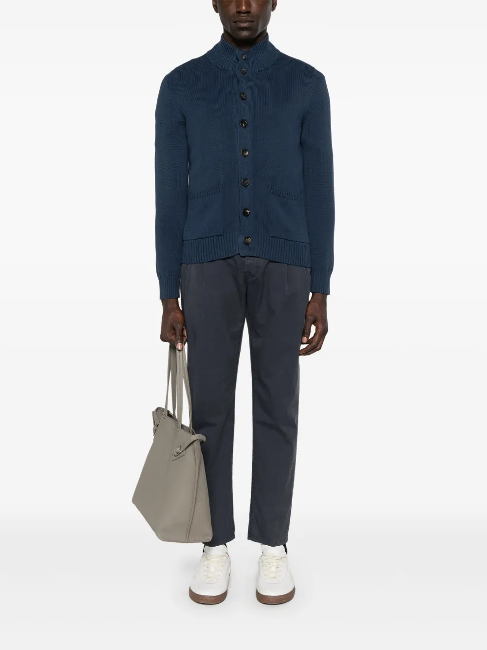 Malo Katoenen vest Blauw