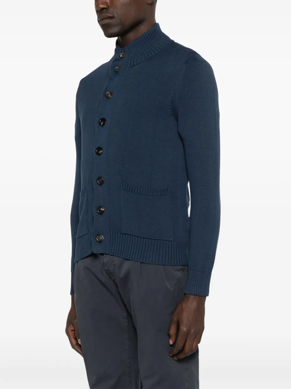 Malo Katoenen vest Blauw