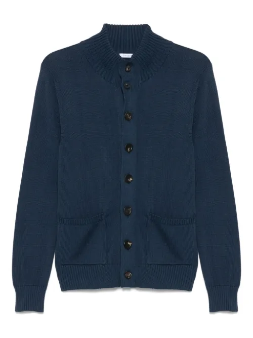 Malo cardigan en coton - Bleu - Malo - Modalova