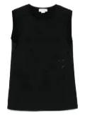 Alexander McQueen logo-jacquard top - Black