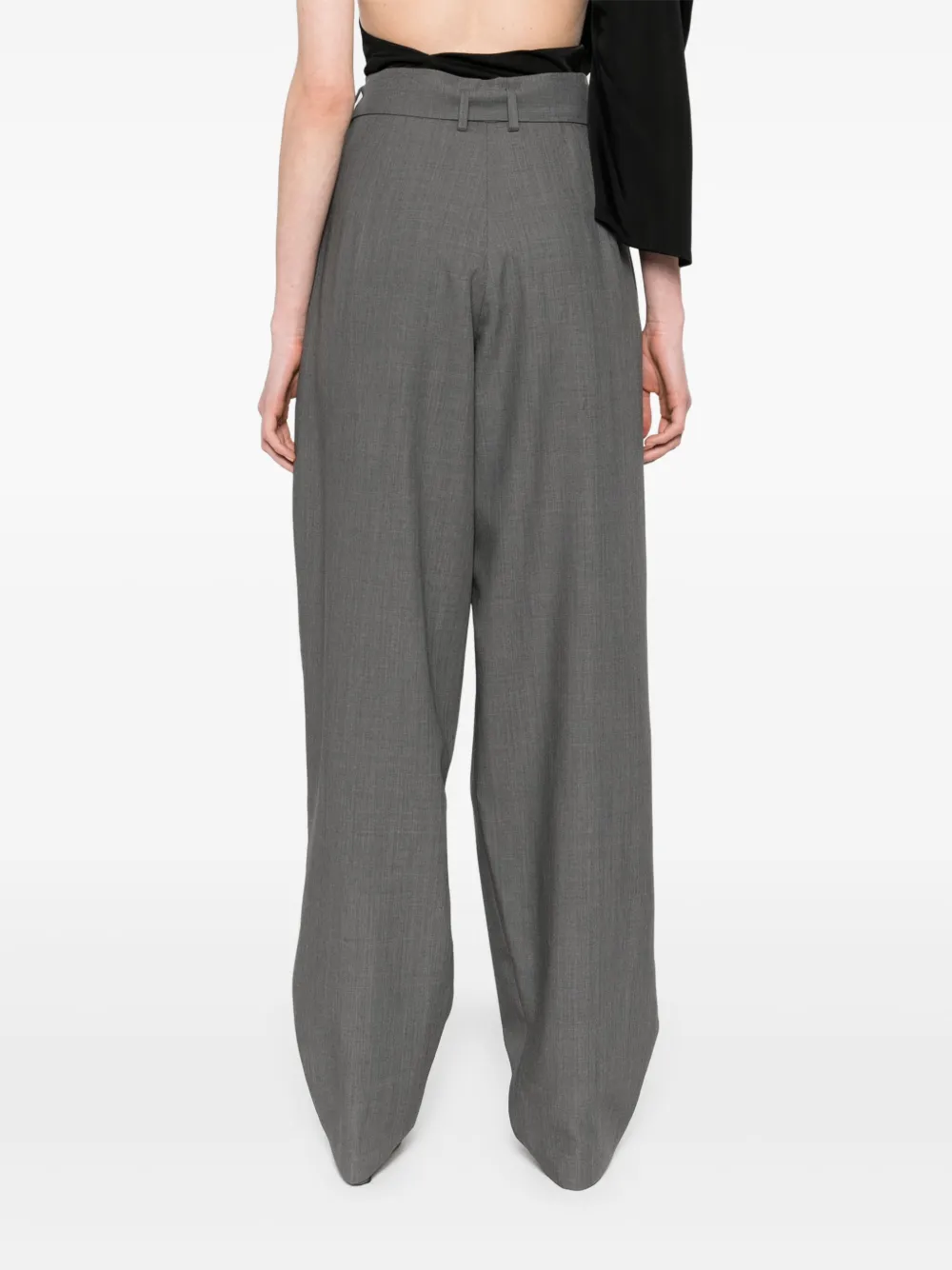 Magda Butrym Broek met ceintuur Grijs