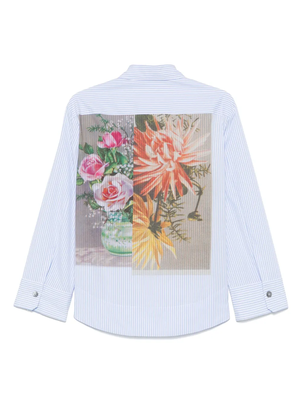 Odeeh Blouse met bloemenprint - Blauw