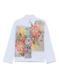 Odeeh floral-print shirt - Blue