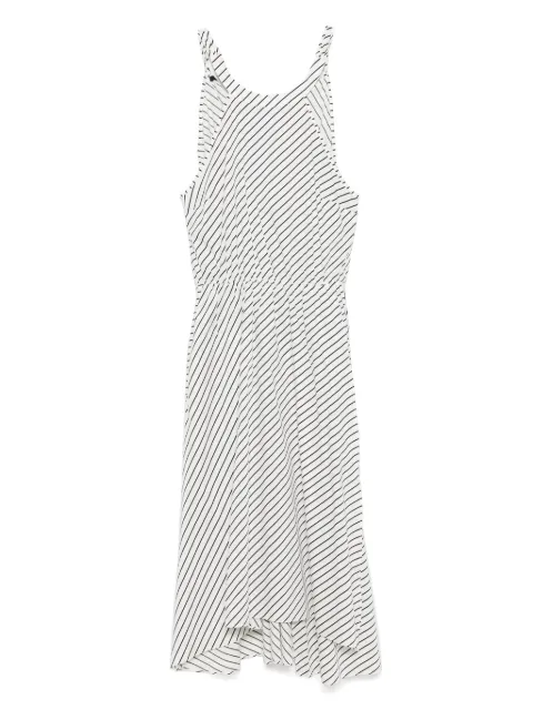 LIU JO striped poplin midi dress
