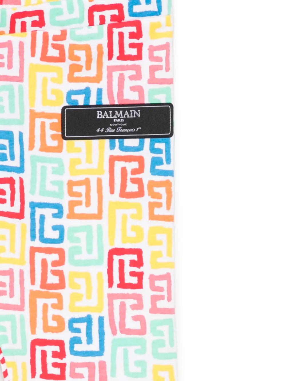 Balmain Kids Legging met logopatroon Wit