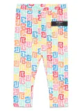 Balmain Kids logo-motif leggings - White