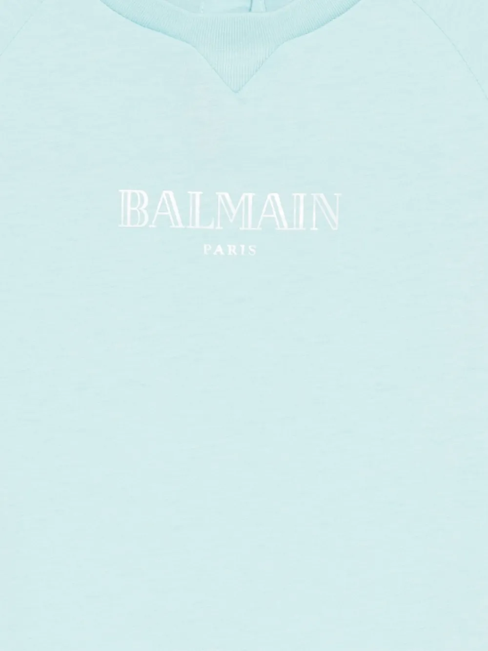 Balmain Kids Katoenen T-shirt Blauw