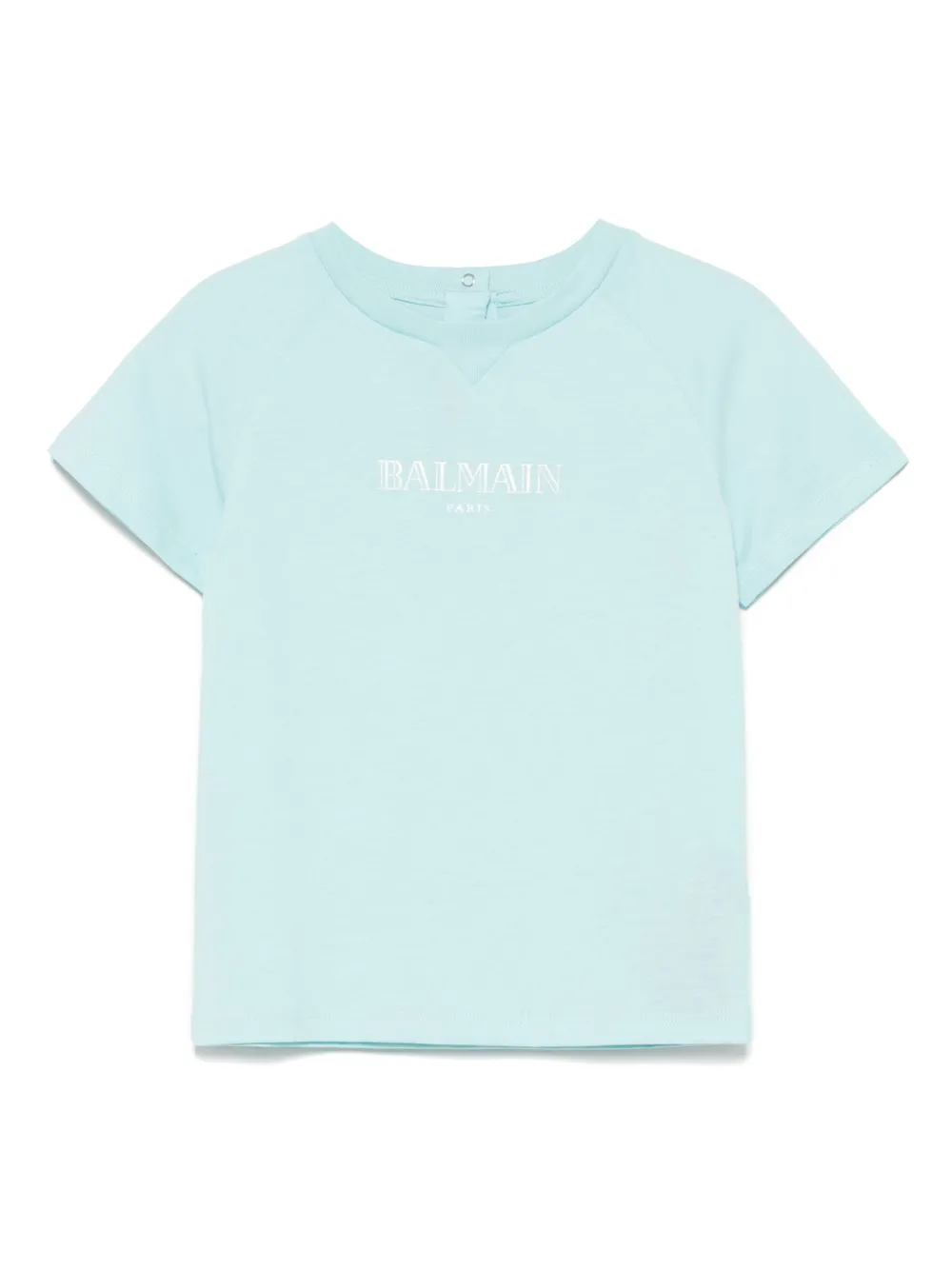 Balmain Kids Katoenen T-shirt Blauw
