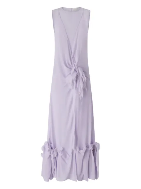 Genny ruffled silk dress