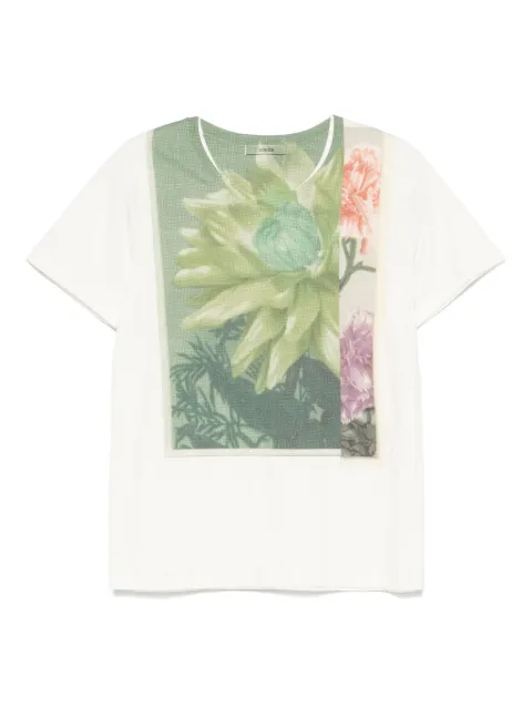 Odeeh playera con estampado floral