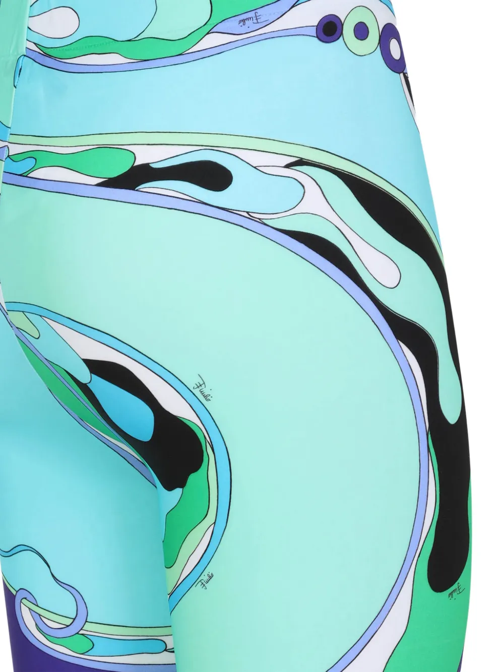 PUCCI Legging met print Blauw