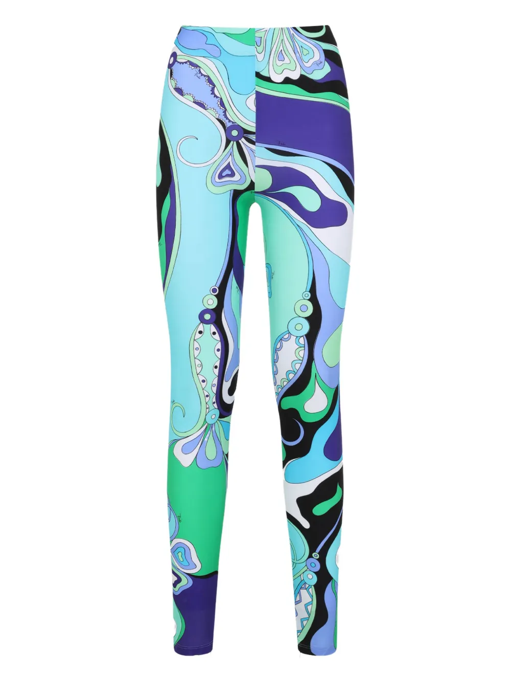 PUCCI Legging met print Blauw