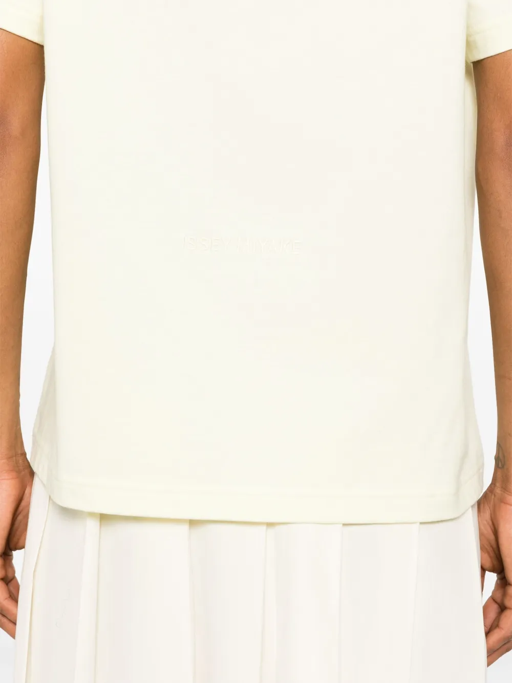 Issey Miyake Katoenen T-shirt Geel