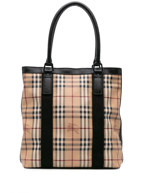 Burberry Pre-Owned 2000-2017 Haymarket Check Coated Canvas Vertical tote bag