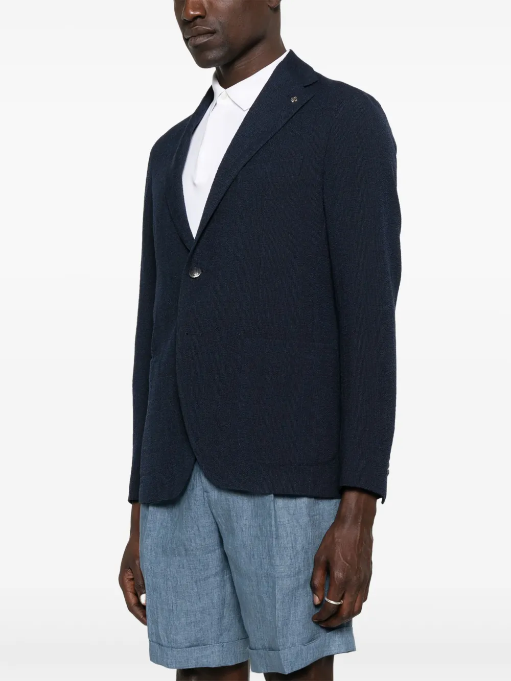 Tagliatore Blazer met textuur Blauw