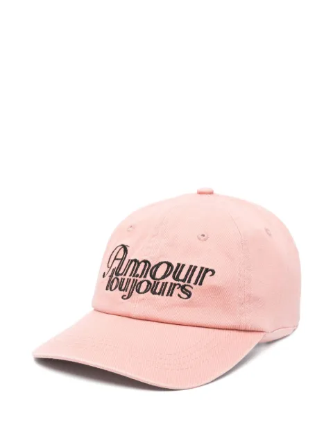 CARNE BOLLENTE slogan-embroidered baseball cap