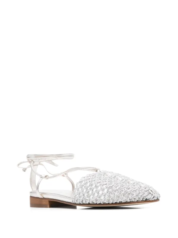 シューズ・サンダルその他 HEREU Woman Flat sandals Silver FORAWFS25 LIGHT SILVER Hereu Forana Sandals | Silver | FARFETCH