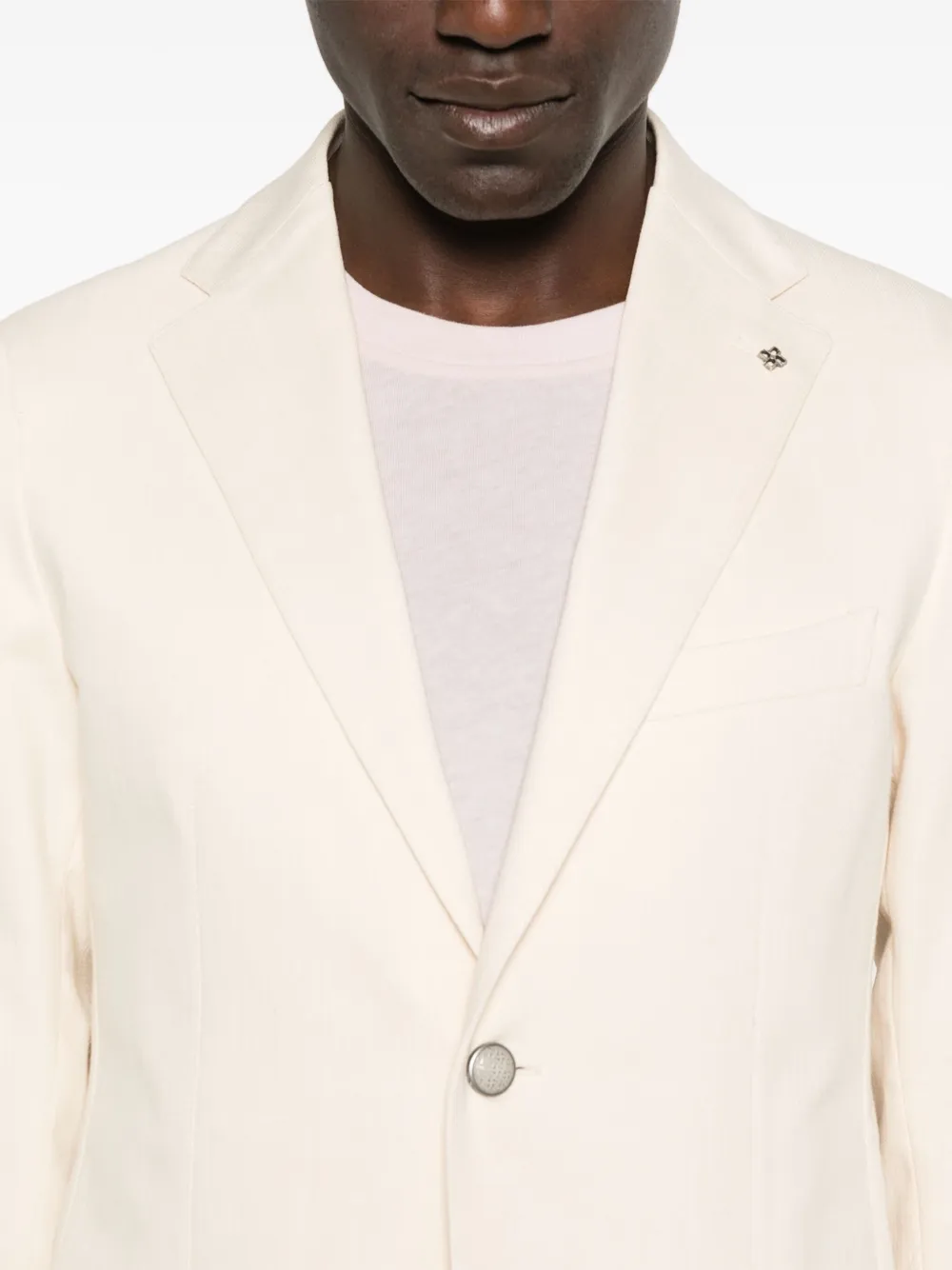 Tagliatore Blazer met enkele rij knopen Beige