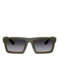 Prada Linea Rossa rectangle-frame sunglasses - Green