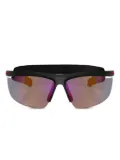 Prada Linea Rossa shield-frame sunglasses - Black