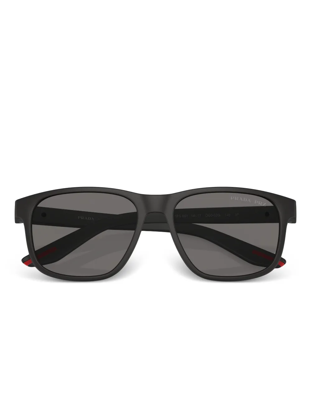 Prada Linea Rossa Zonnebril met vierkant montuur DG002G BLACK
