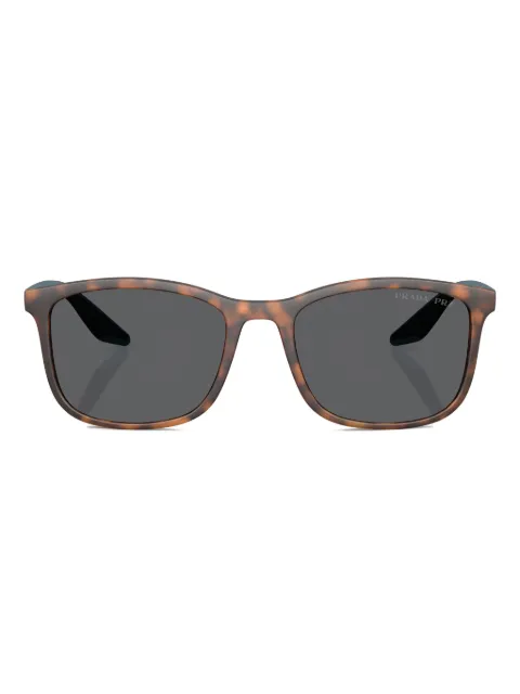 Prada Linea Rossa Sonnenbrille mit eckigem Gestell