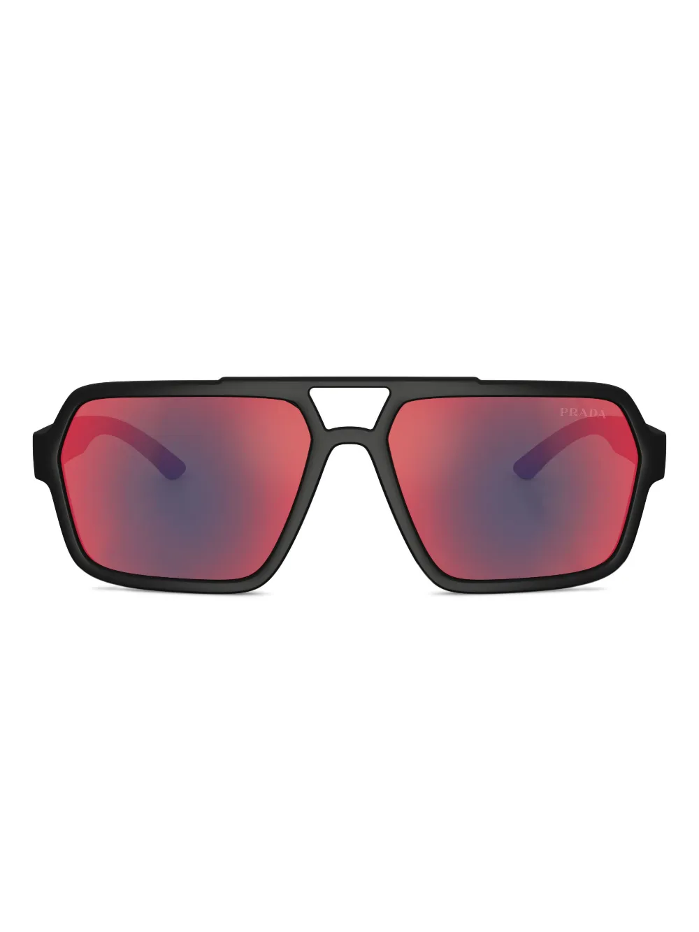 Prada Linea Rossa square-frame sunglasses | negro | Image 1