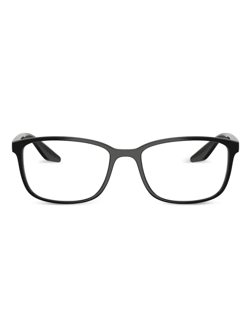 Prada Linea Rossa rectangle-frame glasses | Black | Image 1