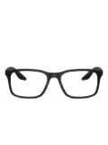 Prada Linea Rossa rectangle-frame glasses - Black