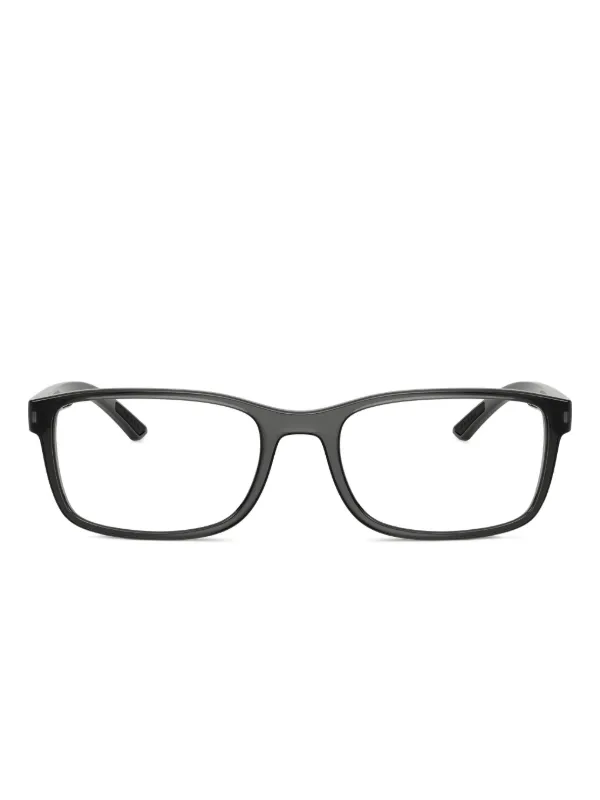 Prada Linea Rossa スクエア眼鏡フレーム | グレー | FARFETCH JP