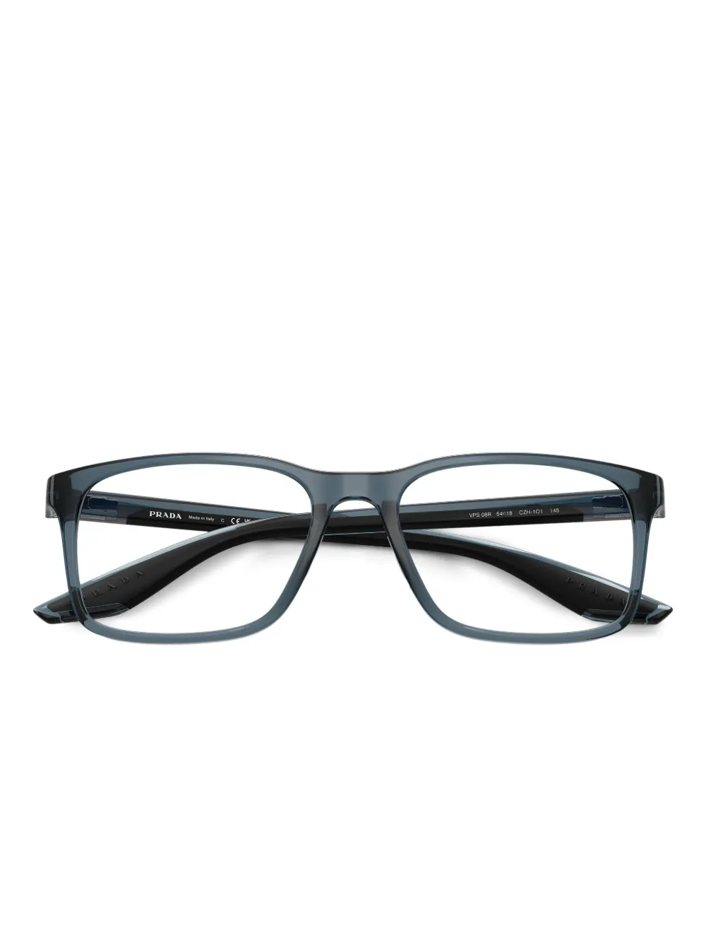 Shop Prada Rectangle-frame Glasses