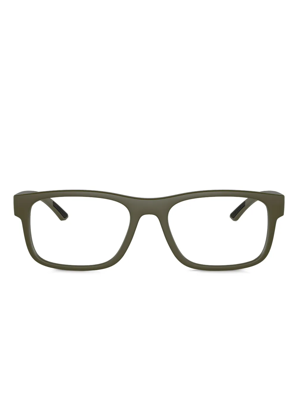 Prada Linea Rossa rectangle-frame glasses | Green | Image 1