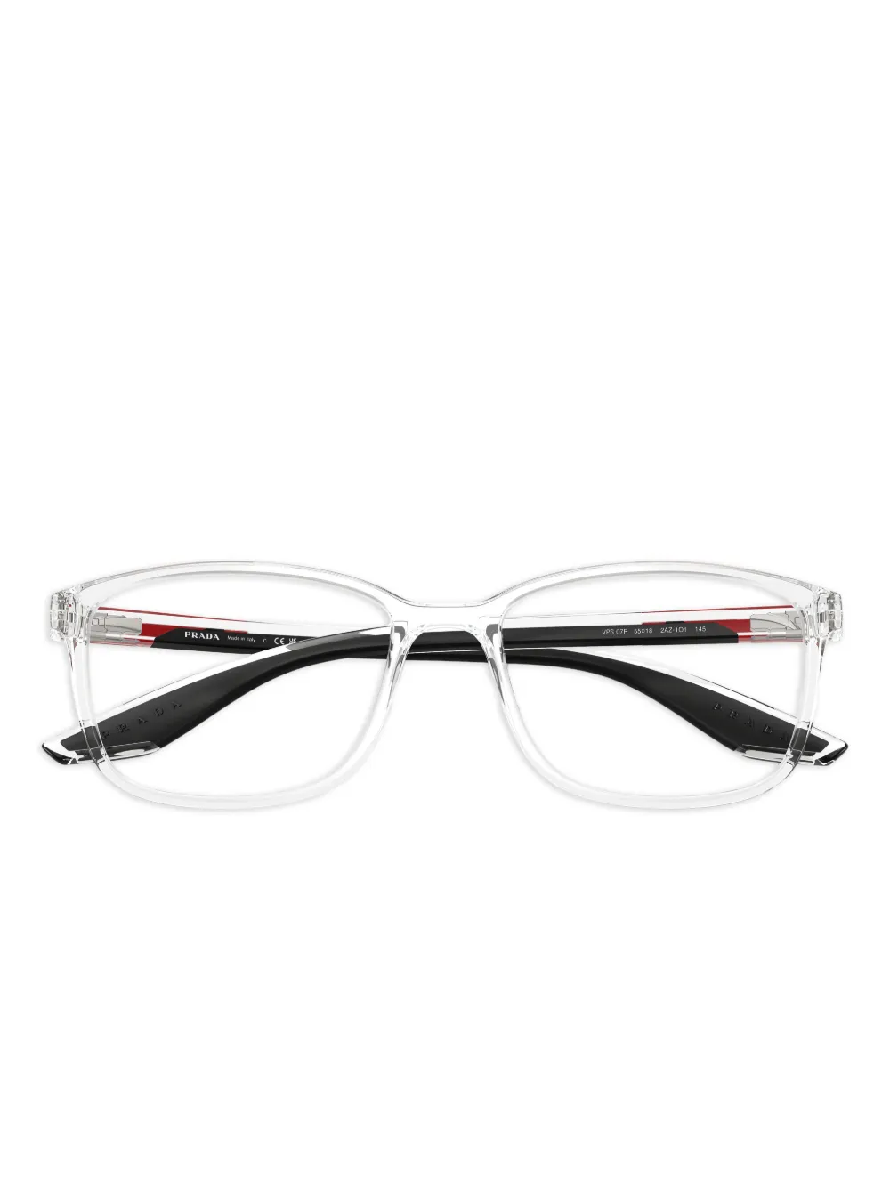 Shop Prada Transparent Glasses