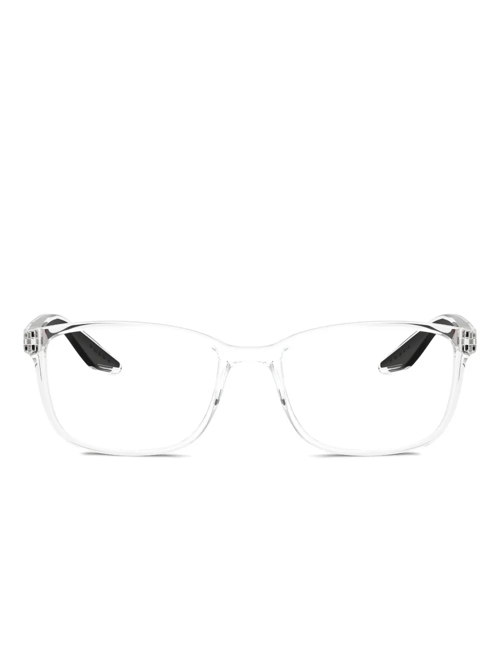 Prada Linea Rossa lunettes de vue à monture transparente | tons neutres | Image 1
