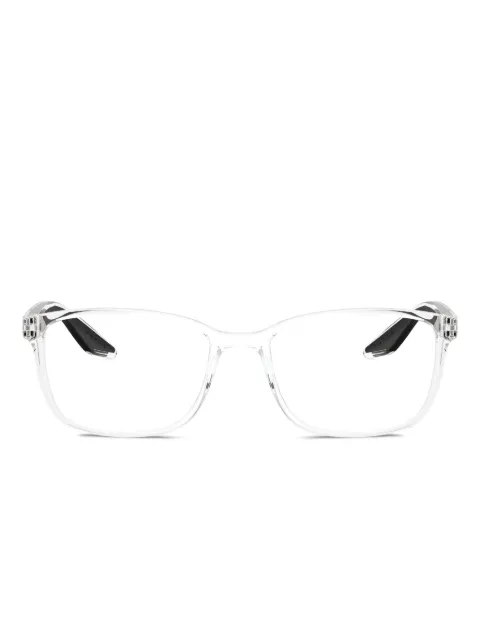 Prada Linea Rossa transparent glasses