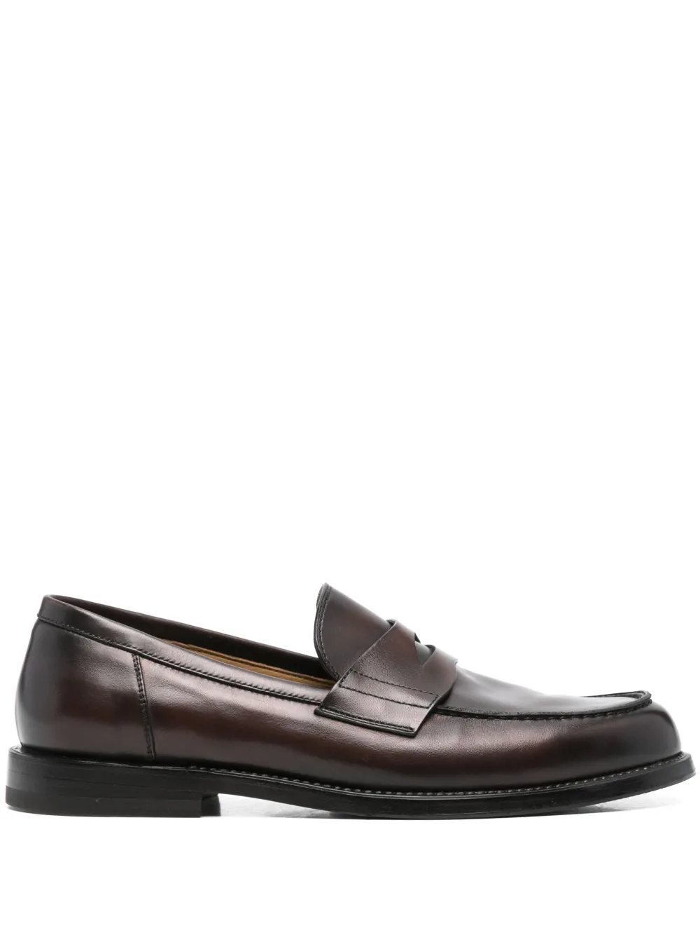 Barrett Leren loafers Bruin