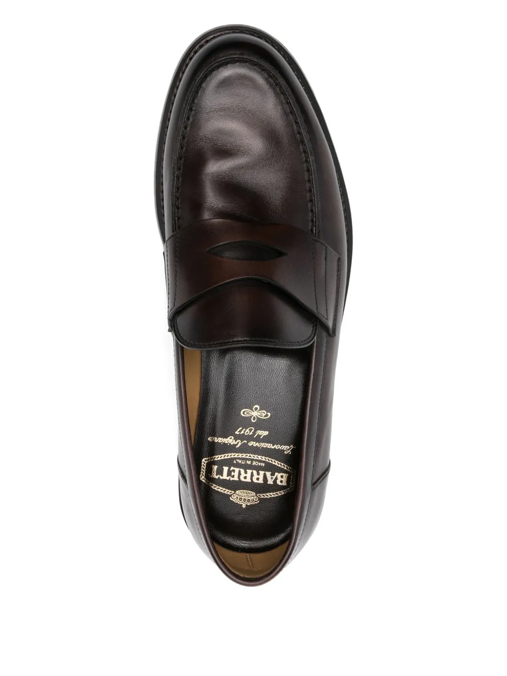 Barrett Leren loafers Bruin