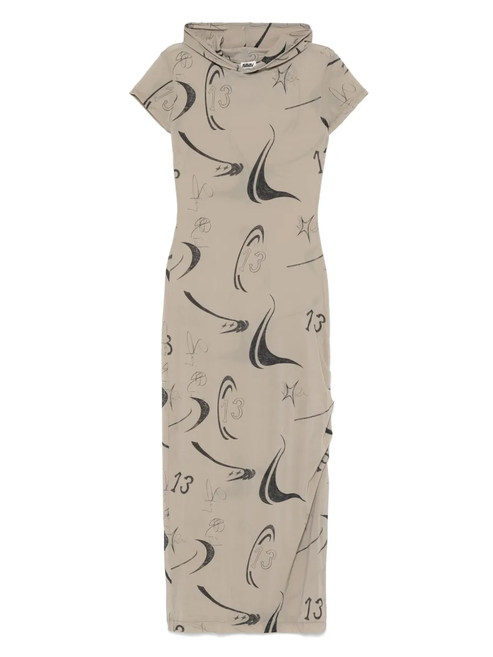 AVAVAV hooded maxi dress | Green | Image 1