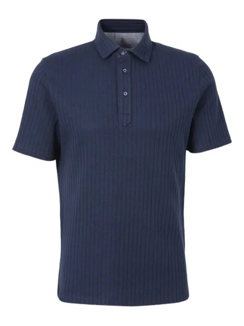 Brunello Cucinelli playera tipo polo tejida de canalé
