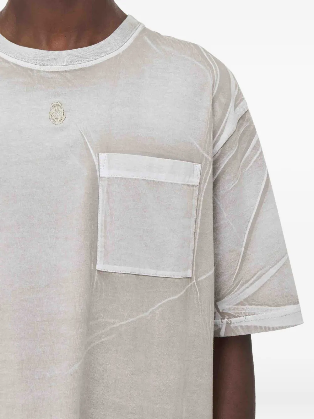 Alexander McQueen T-shirt met zakdetail Grijs