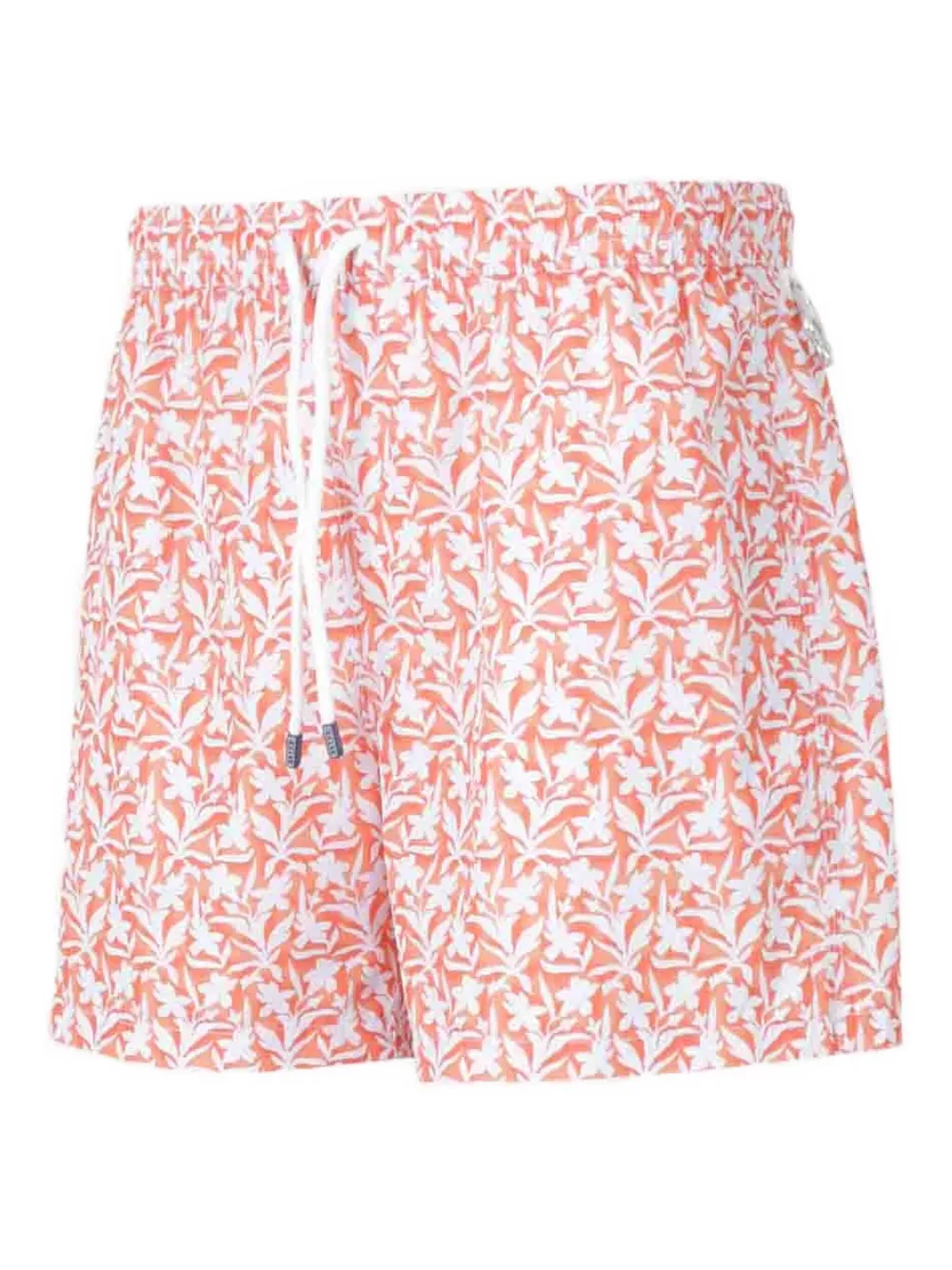 Fedeli Zwembroek met bloemenprint Oranje