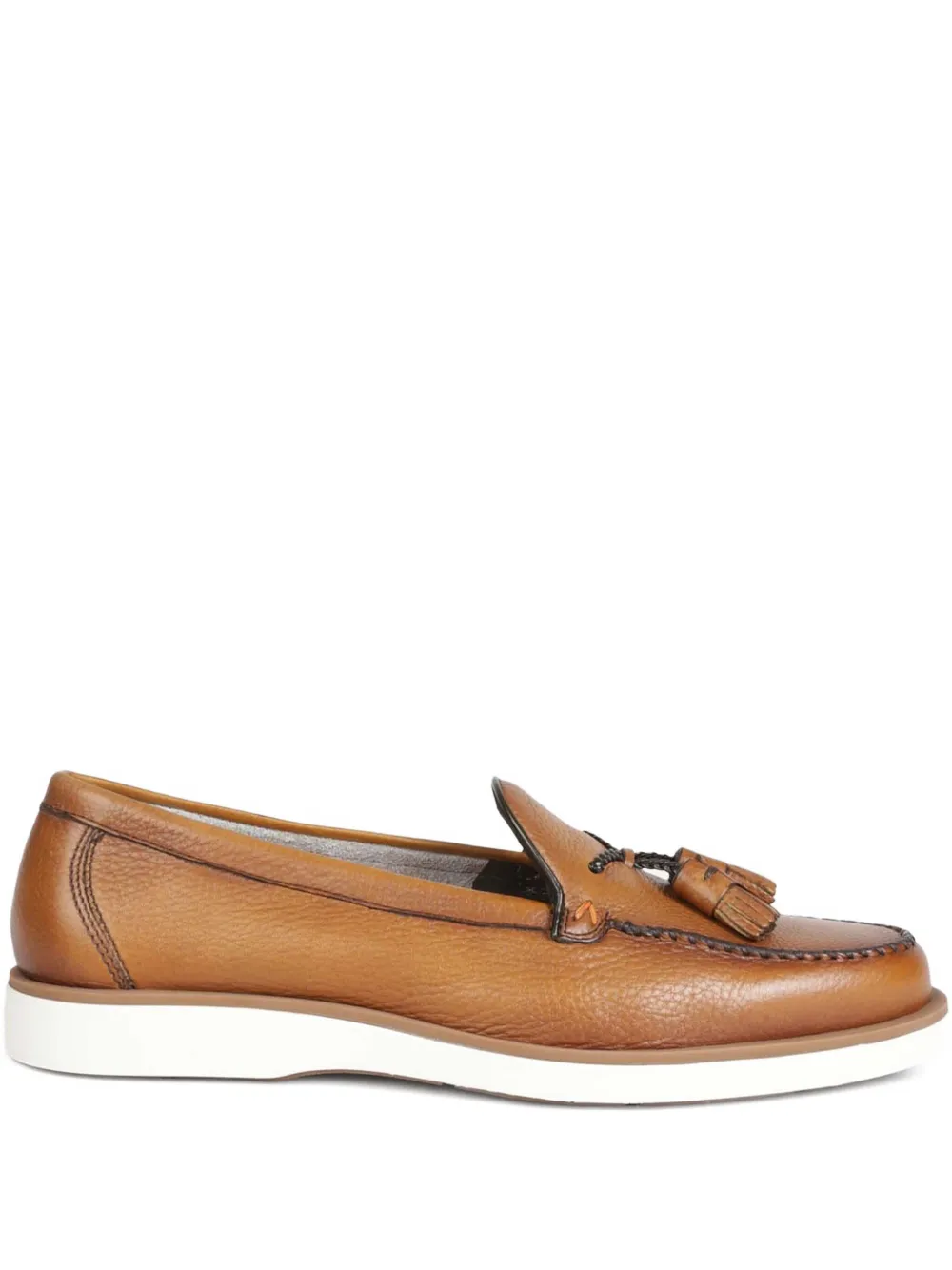 Santoni tassel-detail leather loafers Bruin