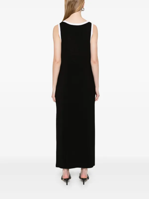 LIU JO Maxi-jurk Met Logo Zwart FARFETCH NL